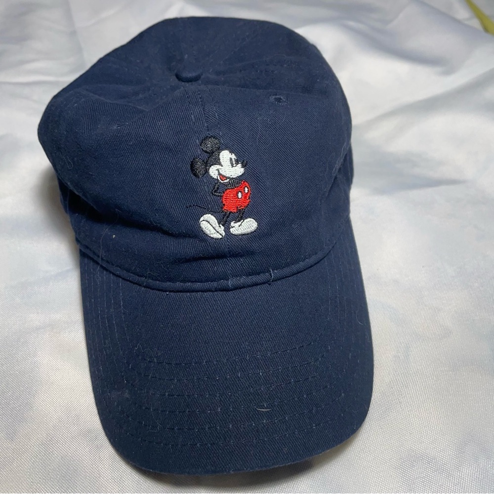 Disney Navy Blue Hat with Embroidered Character